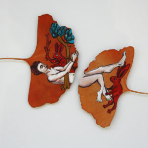 Peinture Claire-Rose Barbier "Bloody Rabbit", 2019