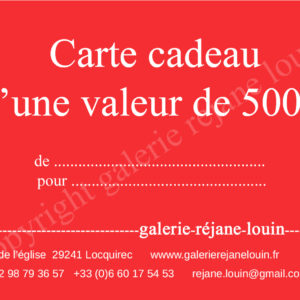 Carte cadeau 500 €