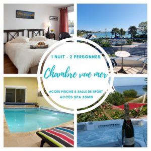 1 nuit pour  2 - Chambre Avec Vue Mer - SPA 30mn